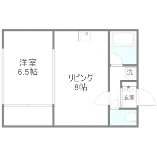 北海道札幌市西区八軒六条東1丁目【マンション】の間取り