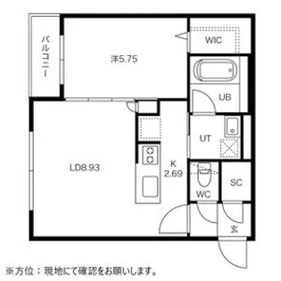 ヴィアラ山の手77【0302号室】の間取り