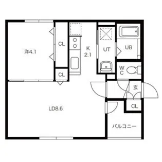 セイ ルシード発寒【1階】の間取り