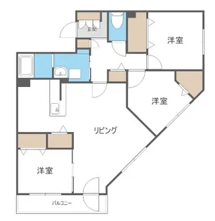 リーフウィング【1階】の間取り