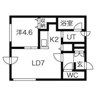 サルバトーレ発寒【2階】の間取り