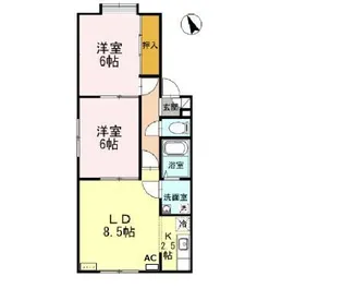メイユール星野【C105号室】の間取り