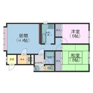 プレミス稲積Ⅱ【201号室】の間取り