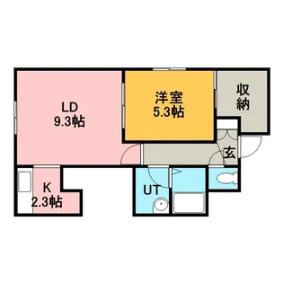 サンテラス手稲駅前【203号室】の間取り
