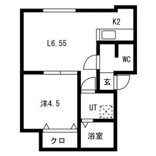 サクシード八軒西Ⅰ【103号室】の間取り