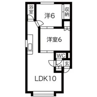 ウエストパレス【3階】の間取り