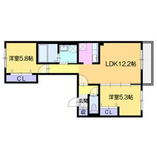 フローリス【3階】の間取り