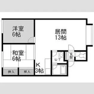 宮崎ハイツⅡ【3号室号室】の間取り