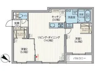 北海道札幌市西区発寒七条11丁目【マンション】の間取り
