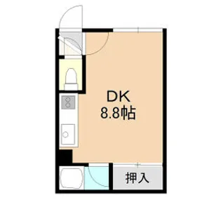 馬場コーポ【101号室】の間取り