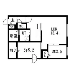 PRECIOUS HASSAMUーMINAMI【101号室】の間取り