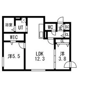 PRECIOUS HASSAMUーMINAMI(プレシャスハッサ【102号室】の間取り