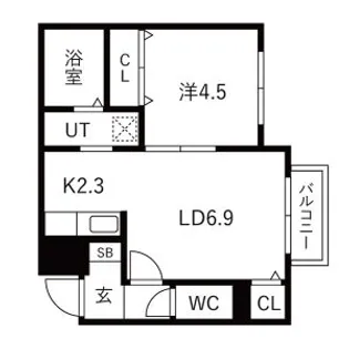 GRANDEE二十四軒(グランディー二十四軒)【3階】の間取り