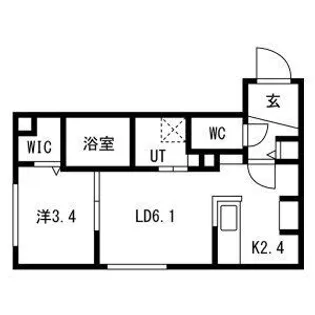 PARTENZA【206号室】の間取り