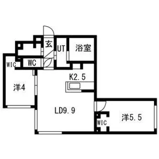 PARTENZA【4階】の間取り