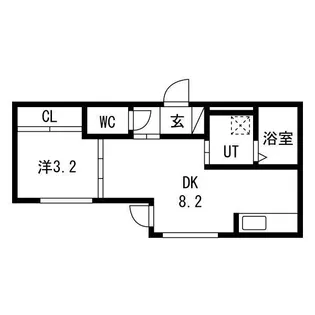 仮)二十四軒4ー4AP【102号室】の間取り