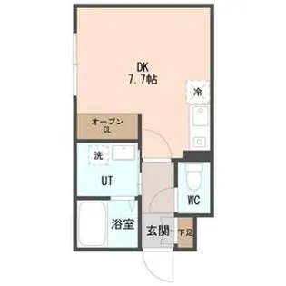 COFFRET(コフレ)西町北【4階】の間取り