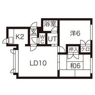 KKハイツ【102号室】の間取り