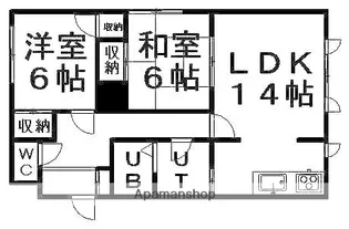 ツインビル大樹【303号室】の間取り