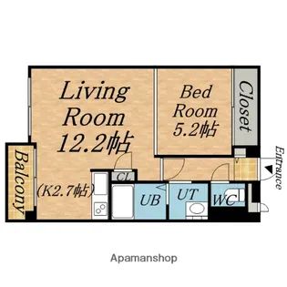 シティハウス大谷地【408号室】の間取り