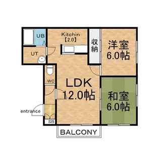 シャテロ・リラ【4階】の間取り