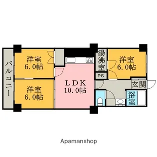 はまなすコーポ【708号室】の間取り