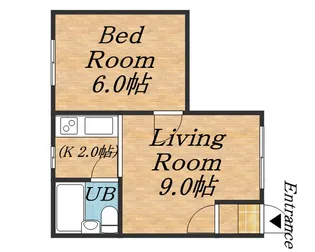 セブン南郷【206号室】の間取り
