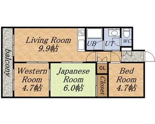 3LDKの間取り画像