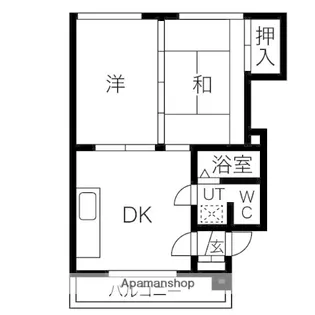 ニューコーポ元町【A101号室】の間取り