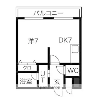 ハイフィールド88【402号室】の間取り