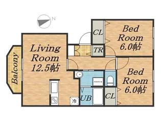 カームフレーシュ【3階】の間取り