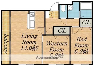 グラスミア K【2階】の間取り