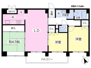 KS平岸【201号室】の間取り