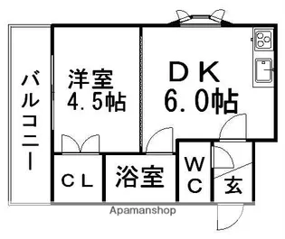 コーポHS東札幌【301号室】の間取り