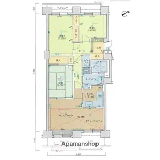 チサンマンション西岡弐番館イーストコート【1105号室】の間取り