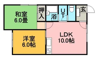 2DKの間取り画像
