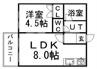 第5旭ビル【401号室】の間取り