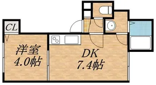 アクアマーレ豊平公園【2階】の間取り