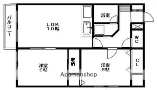 グランバリュー菊水(旧菊水サカイマンション)【901号室】の間取り