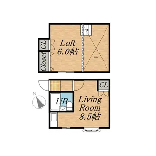 サンシャインパレス【303号室】の間取り