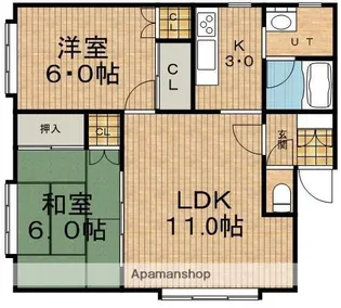 グランドールR【2階】の間取り