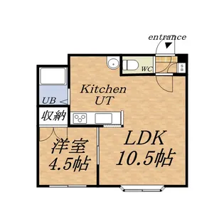 セントポーリア六番館【207号室】の間取り