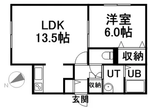 RERA月寒【3階】の間取り