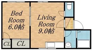 ホワイトコートカヤ12【203号室】の間取り