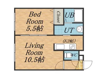 フリーダムコート栄通16【101号室】の間取り