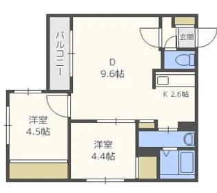 LA VITA澄川(ラヴィータ澄川)【0303号室】の間取り