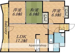 イーストセンタービル【1107号室】の間取り