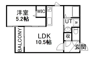 ブランコ白石【2階】の間取り
