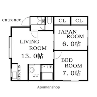 エステート本郷【101号室】の間取り