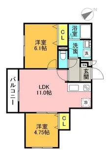 ファミリーコート福住1−4【302号室】の間取り